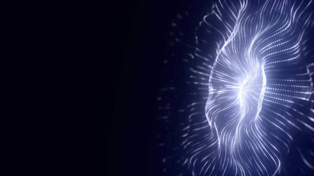istock Abstract music sound wave. Dark cyberspace with moving particles. Futuristic circle wave with digital database. Big data analytics. 3d rendering. 1766723381