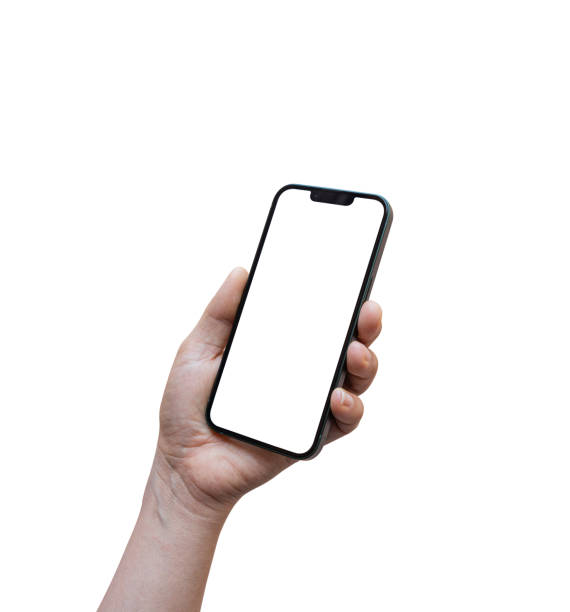 istock Hands holding smartphone isolated on transparent background - PNG format. 1766723992