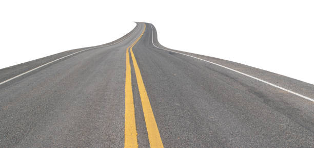 istock Empty asphalt road isolated on transparent background, PNG File 1766731817
