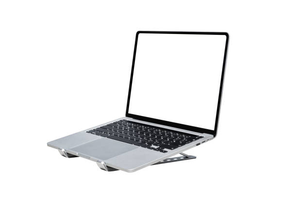 istock Laptop computer with blank transparent screen and background- PNG format. 1766734656
