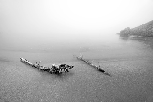 Seashore with long exposure