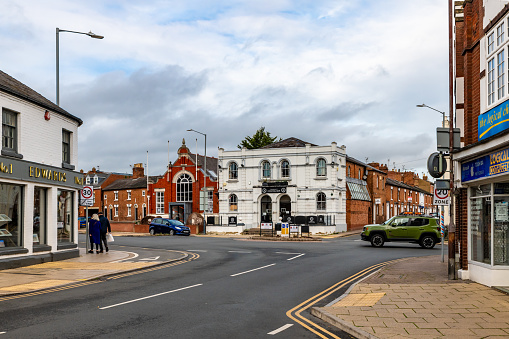 Monument in the city center, Walsall, October 14, 2020