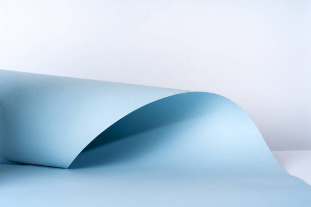 istock Podium for exhibitions and product presentations. Beautiful blue background. Abstract minimal empty background composition for product presentation. 1766781101