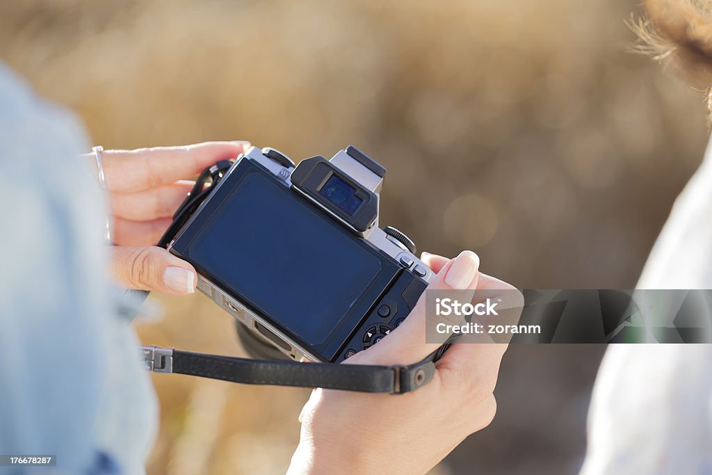 Digital camera - Lizenzfrei Bedienungsknopf Stock-Foto