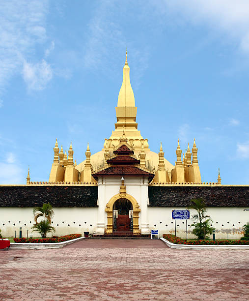 istock Golden pagada in Pha-That Luang temple, Vientiane, Lao 176678594
