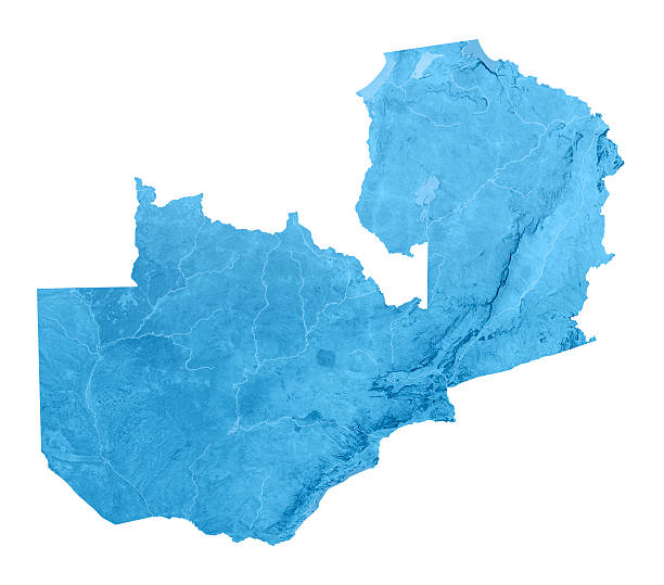 istock Zambia Topographic Map Isolated 176678675