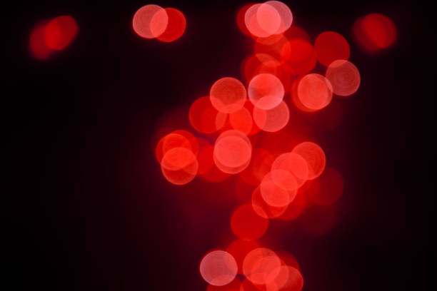 istock Red Christmas lights bokeh background 1766793217
