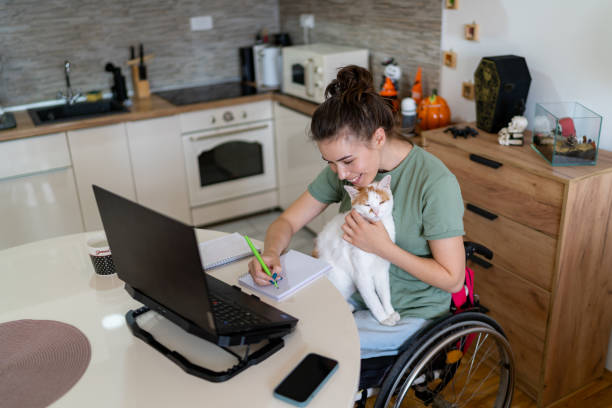 istock It's easier to work with a pet at home! 1766812497