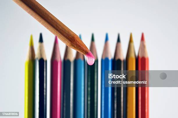 Pencil Color Stock Photo - Download Image Now - Color Image, Cut Out, Drop