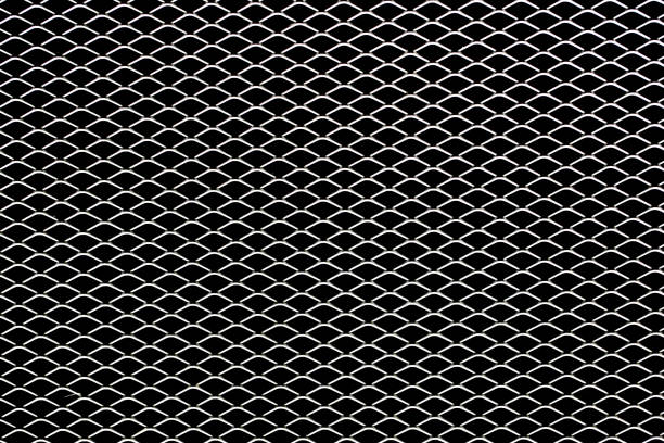 istock Metal net texture. Grunge grid isolated on black. Geometric pattern. Grunge steel mesh texture. 1766819244