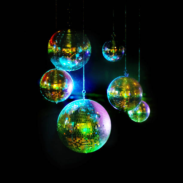 istock Mirror balls above dance floors 176681948