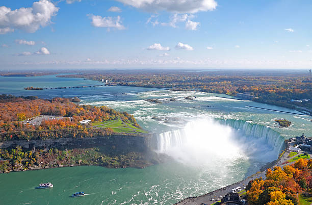 Niagara Falls in Autumn stock photo