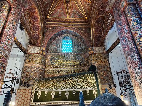 the tombs of great poets and teachers are kept in the mevlana museum in Konya City, Türkiye's great historical heritage