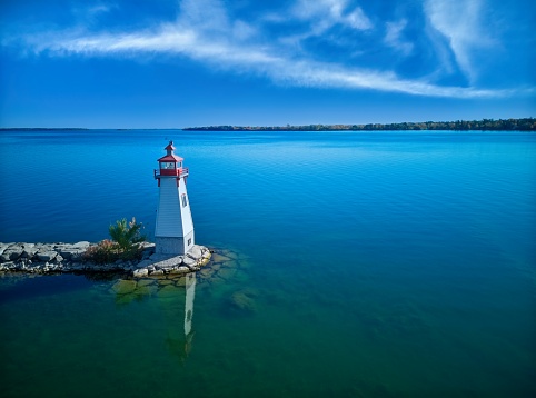 Coastal Lighthouse on a Calm Morning