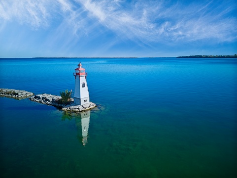 Coastal Lighthouse on a Calm Morning