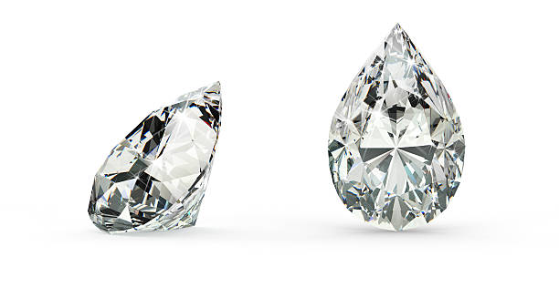 Pear Cut Diamond stock photo