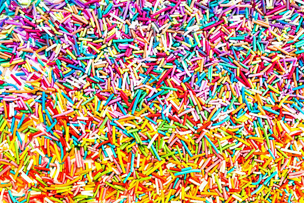 istock Candy sprinkles, in full-frame background. Colorful hundreds and 176683988