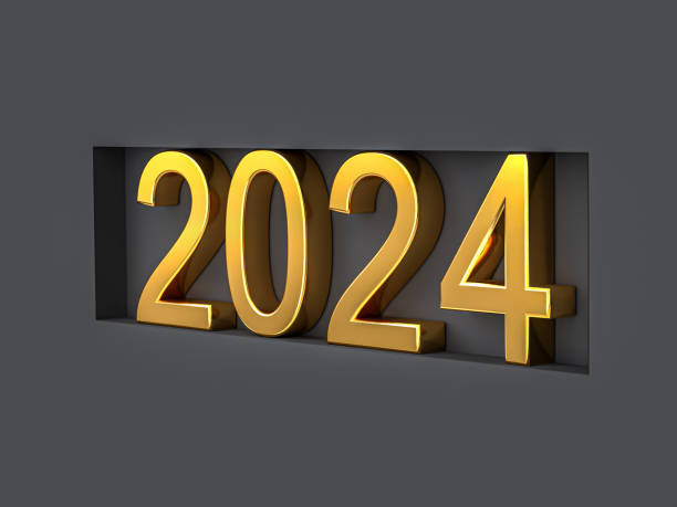 istock Gold number 2024. New year concepts. 1766847680