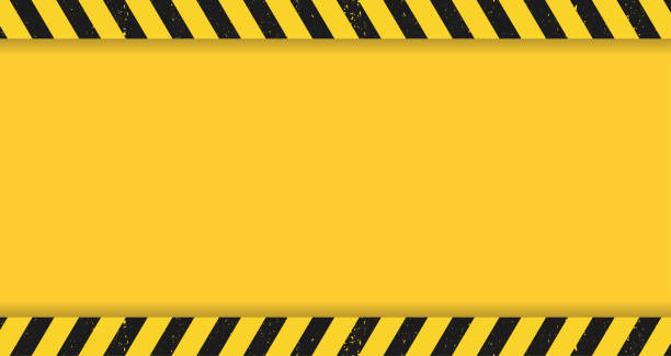 黒と黄色の警告線の縞模様の長方形の背景。潜在的な危険ベクトルテンプレートの兆候に注意するための警告。グランジの質感。ベクトル図 - 5943点のイラスト素材／クリップアート素材／マンガ素材／アイコン素材