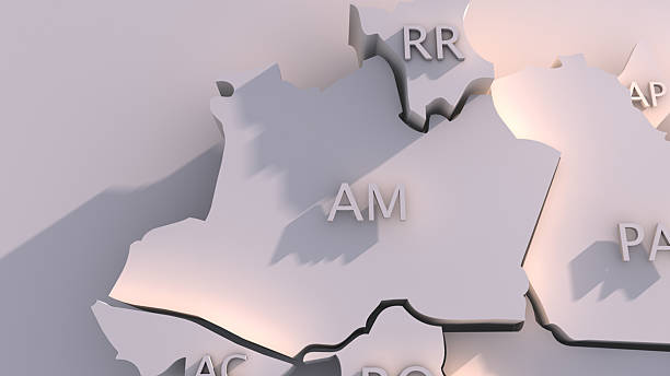 mapa com membros do brasil - rondonia state - fotografias e filmes do acervo