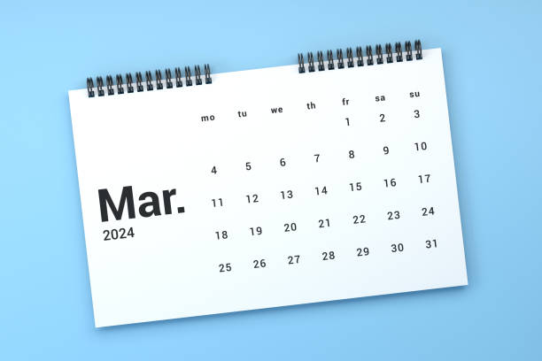 istock 2024 March Calendar On Blue Background 1766897307