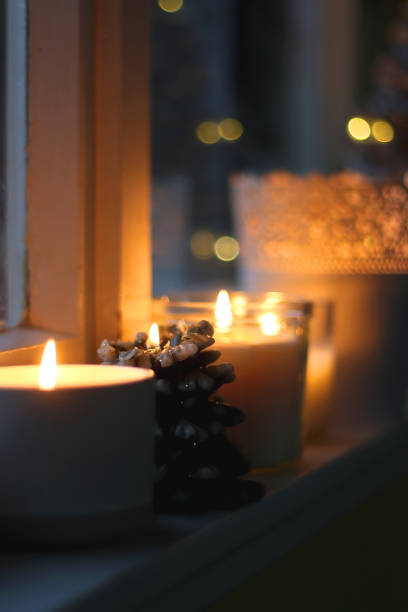 istock Candles on the Window Sill 1766911909