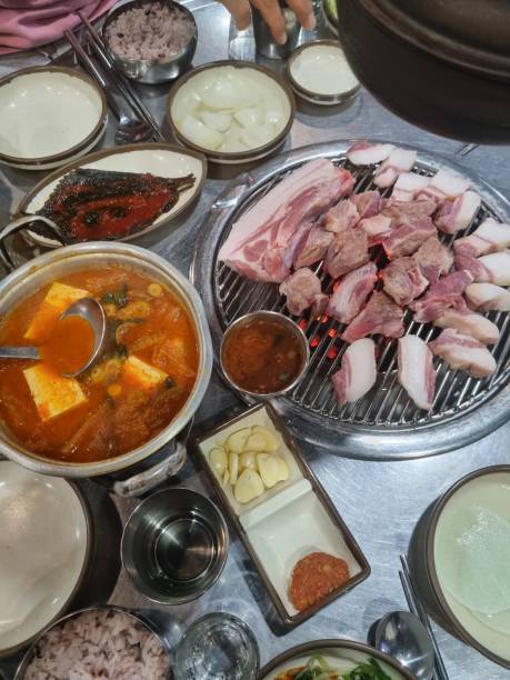 istock Korean pork belly and kinchi stew. 1766917712