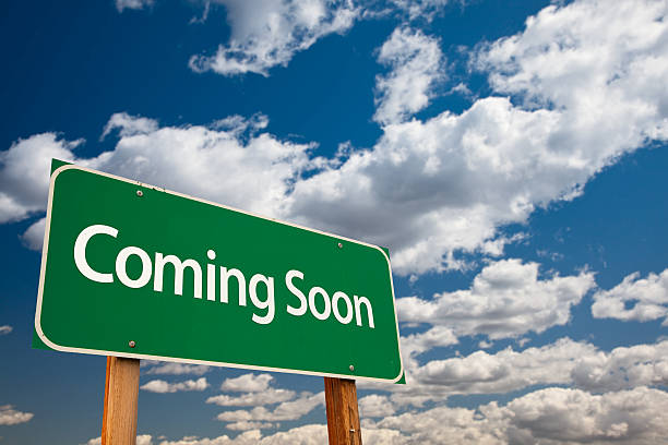 istock Coming Soon Green Road Sign 176693389
