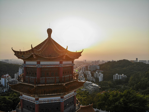 Pagoda sunset