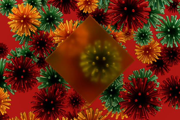 Virus close up, coronavirus concept