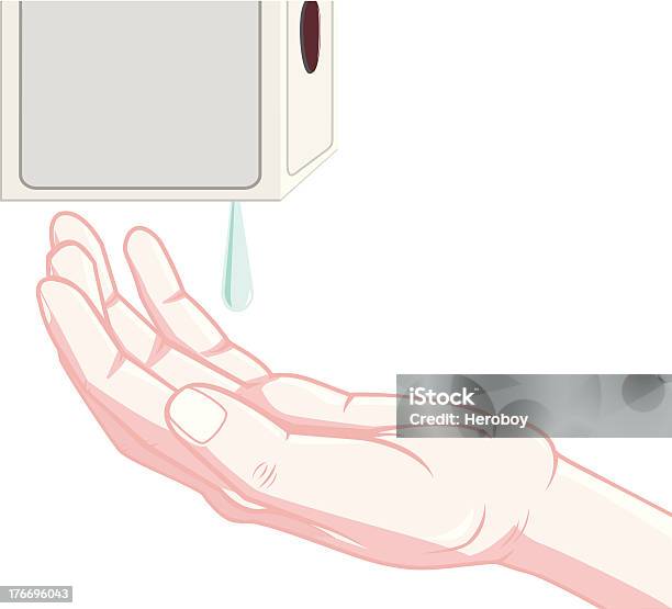 Disinfettante A Mano - Immagini vettoriali stock e altre immagini di Antigienico - Antigienico, Antisettico, Batterio