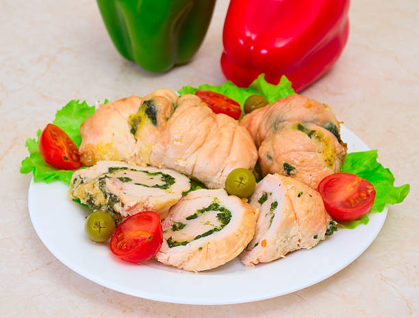 istock Tasty stuffed Chicken Salad . 176696287