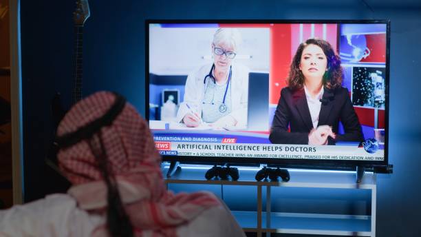 istock Man watching news story about AI 1766963249