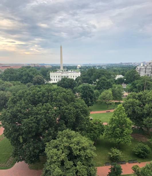 istock The White House and Washington Monument - Aerial View 1766979268