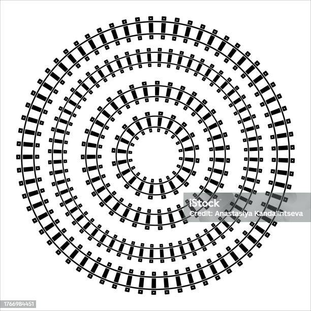 Rail. Read Abstract Vector Train Railway Track Elements Rail Road Map Stock Illustration ...