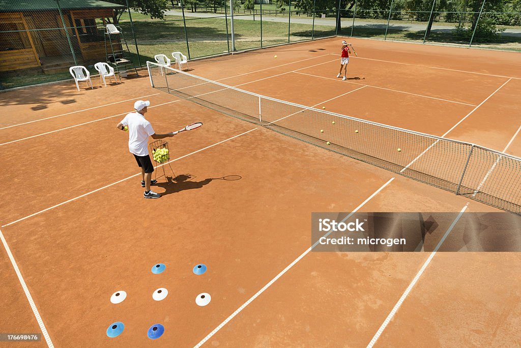 Academia de ténis sessão - Royalty-free Ténis - Desporto com Raqueta Foto de stock