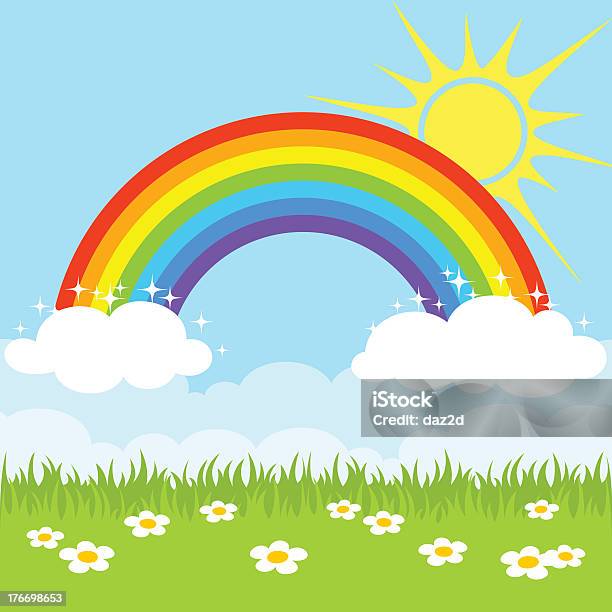 Rainbow Stock Illustration - Download Image Now - Rainbow, Child, Backgrounds