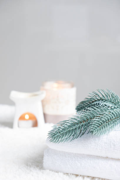 istock Beauty SPA  and Christmas decorations. 1766996310