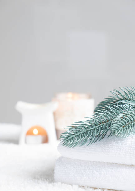 istock Beauty SPA  and Christmas decorations. 1766996318