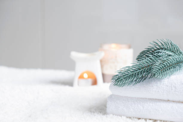 istock Beauty SPA  and Christmas decorations. 1766996319