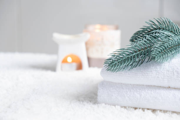 istock Beauty SPA  and Christmas decorations. 1766996652