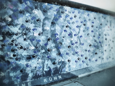Berlin Wall. Color image