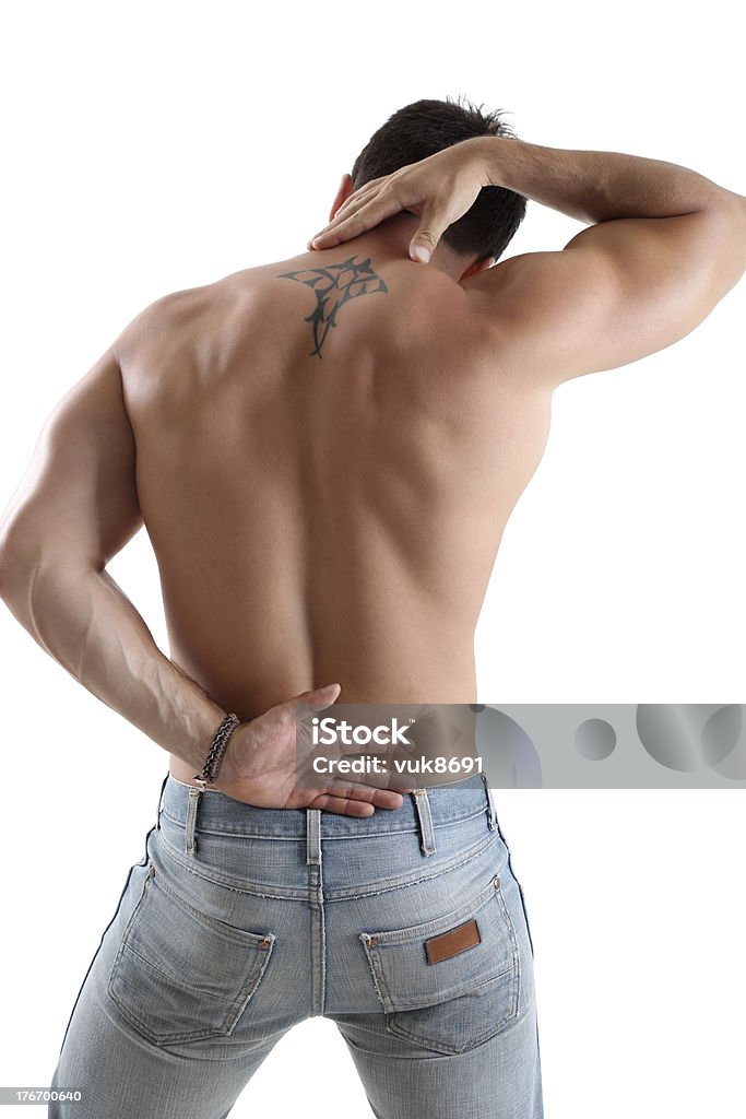Dor nas costas - Foto de stock de 30-34 Anos royalty-free