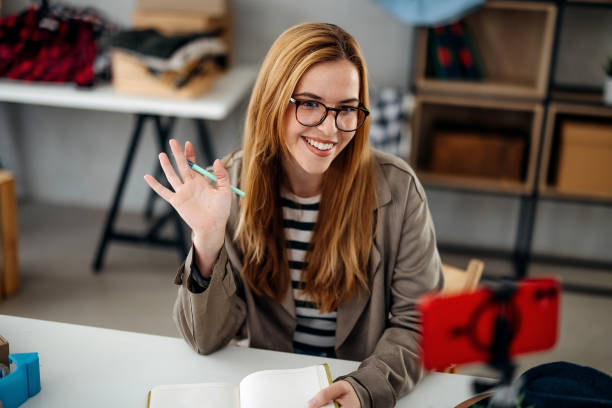 istock Small business owners are live streaming. 1767007889
