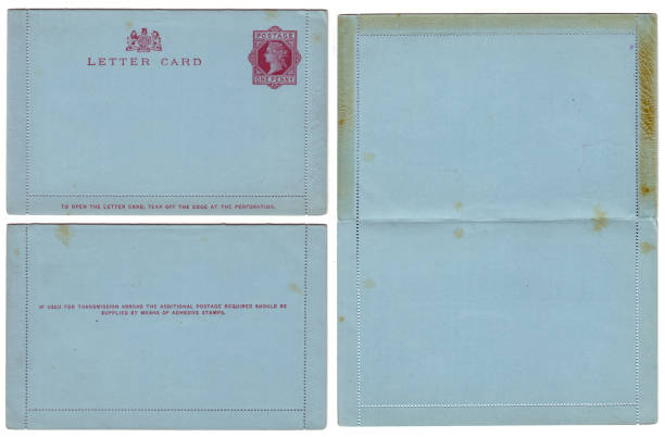 istock Antique English letter card 176702446