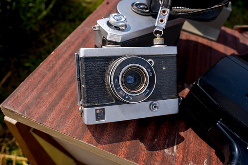 old camera, obsolete technology, film camera