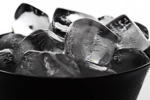 istock Black bowl filled to the brim with ice 1767035964