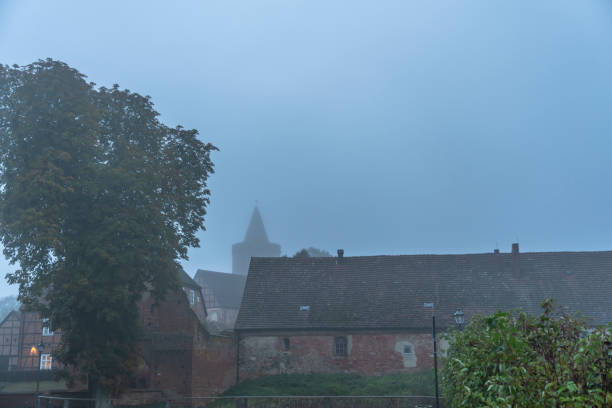 The sky over Burg Stargard, Germany