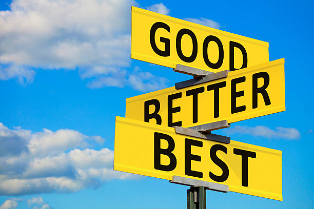 istock Good, Better, Best Street Intersection Sign 176703970