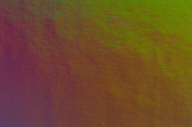 Holographic purple and green gradient metal texture background